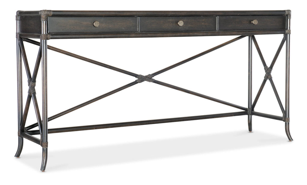 Retreat Pole Rattan Console - Silo Image 1