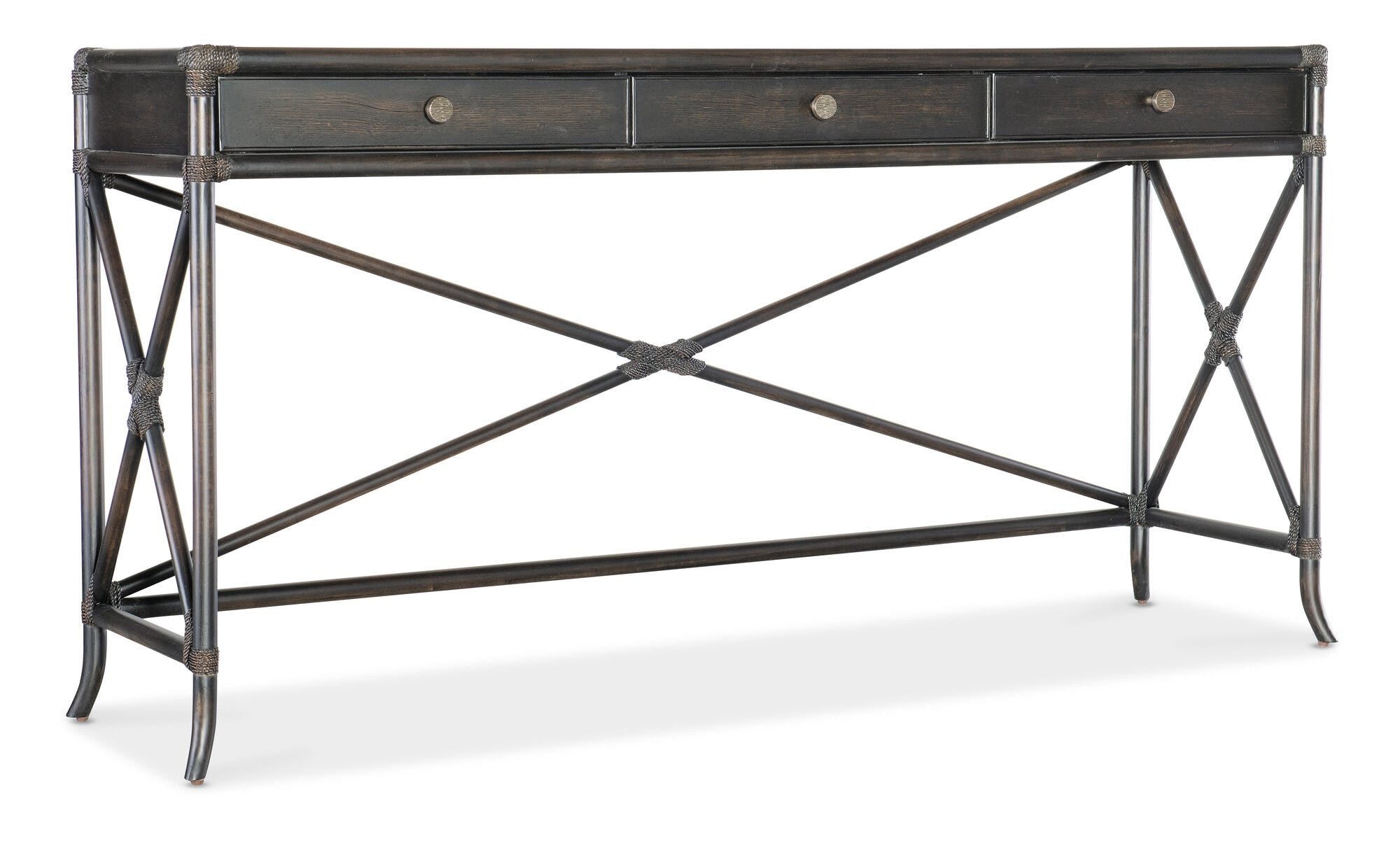Retreat Pole Rattan Console - Silo Image 1