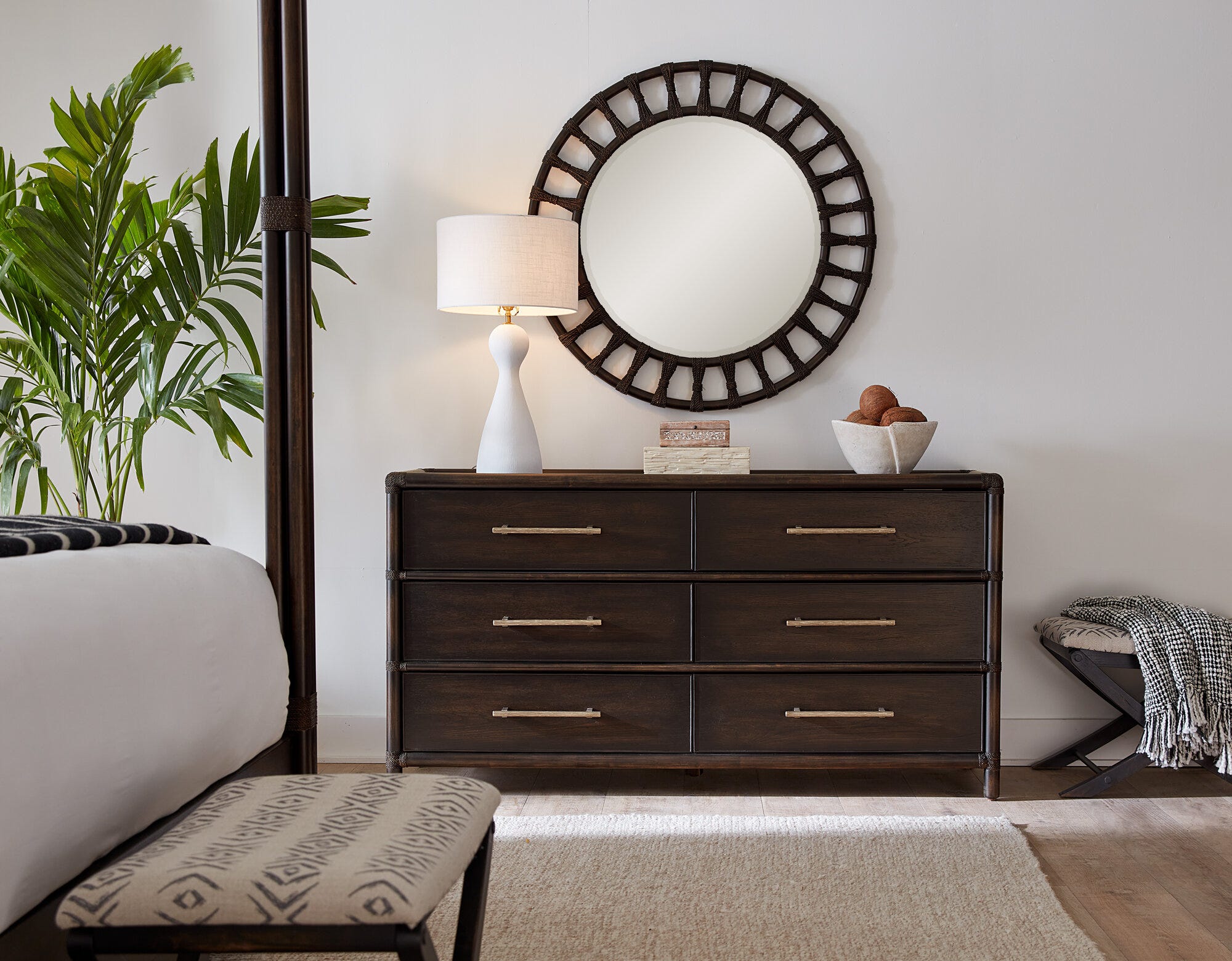 Retreat Pole Rattan Dresser Room Image 2