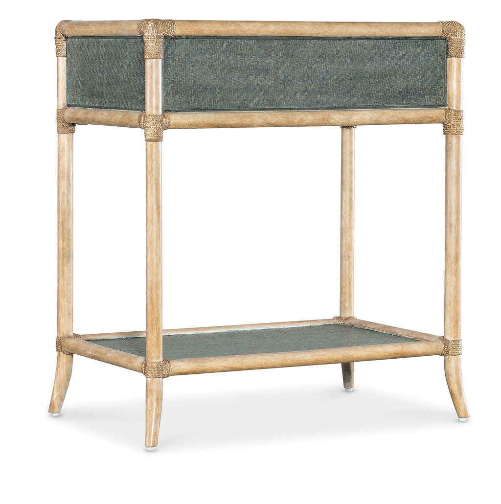 Retreat Pole Rattan Bedside Table Back Silo Image