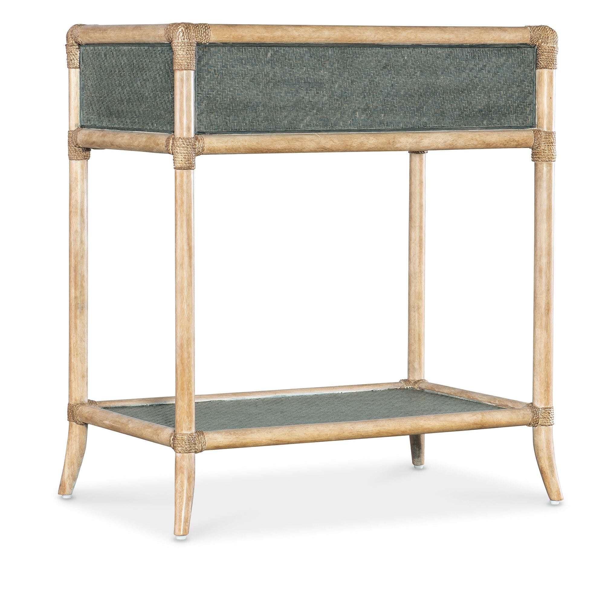 Retreat Pole Rattan Bedside Table Back Silo Image