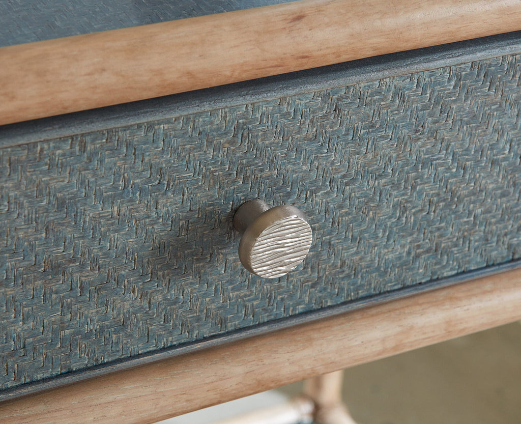 Retreat Pole Rattan Bedside Table Detail Image