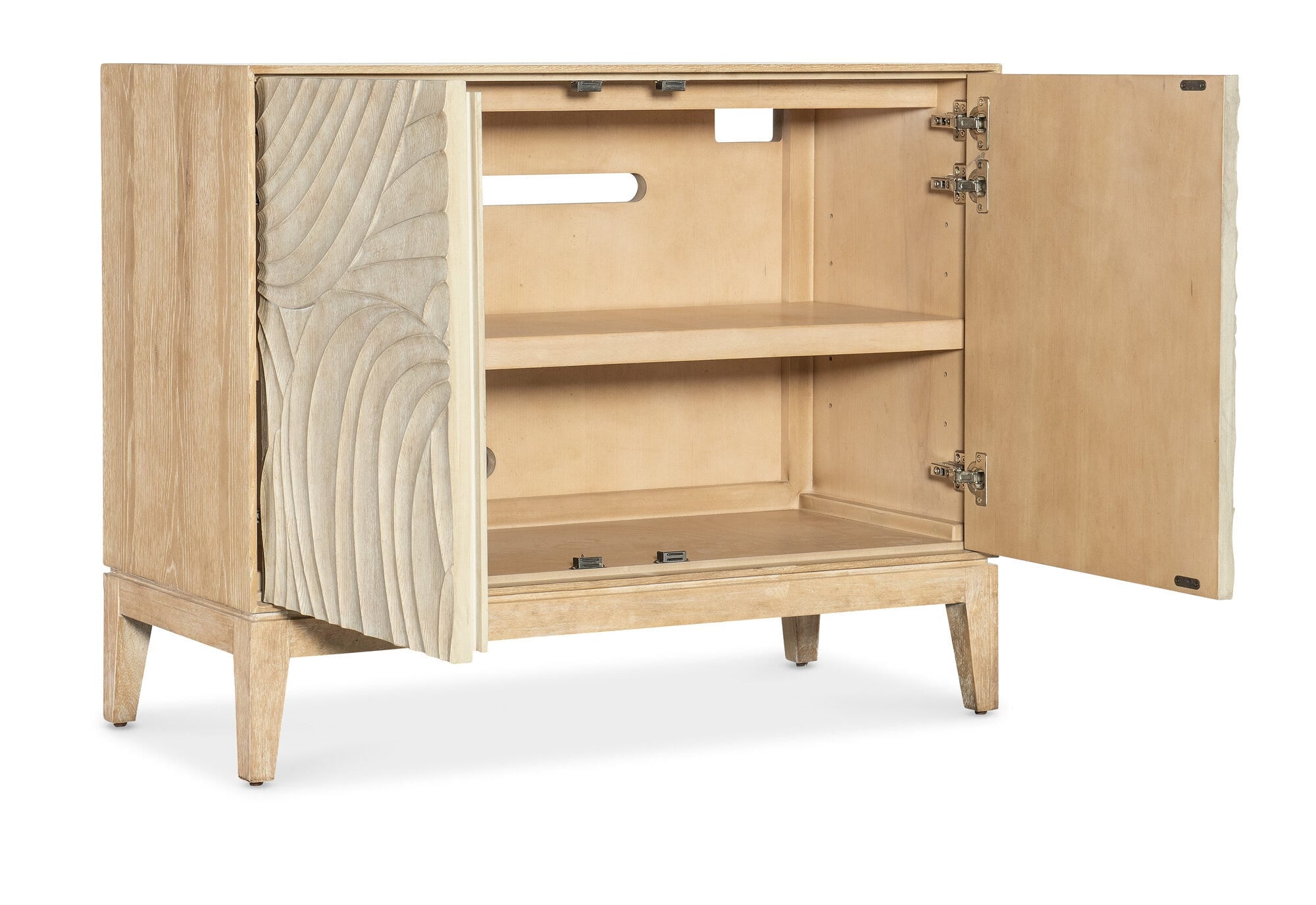 Retreat Carved Nightstand Open Silo Image