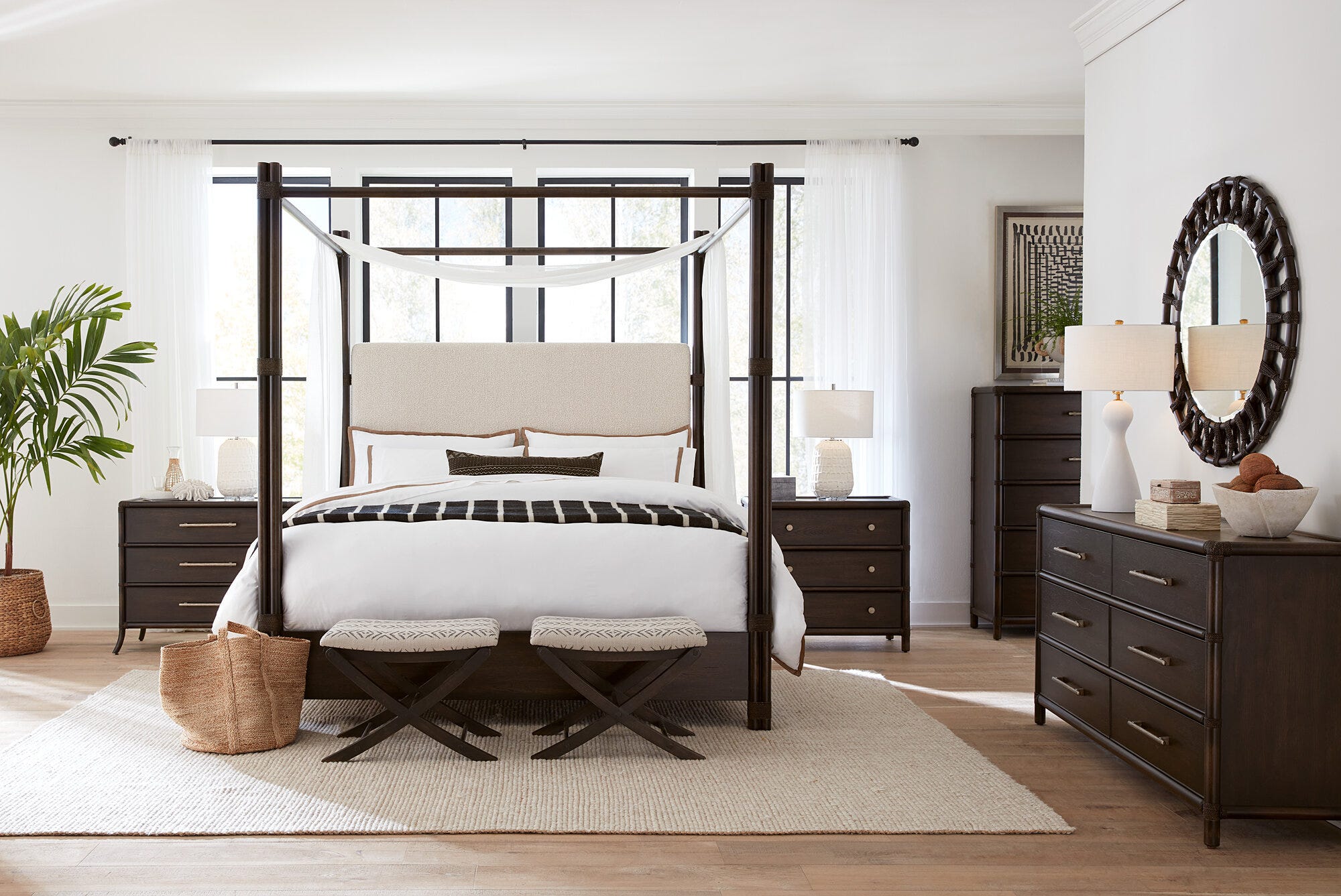 Retreat Pole Rattan Dresser Room Image 1