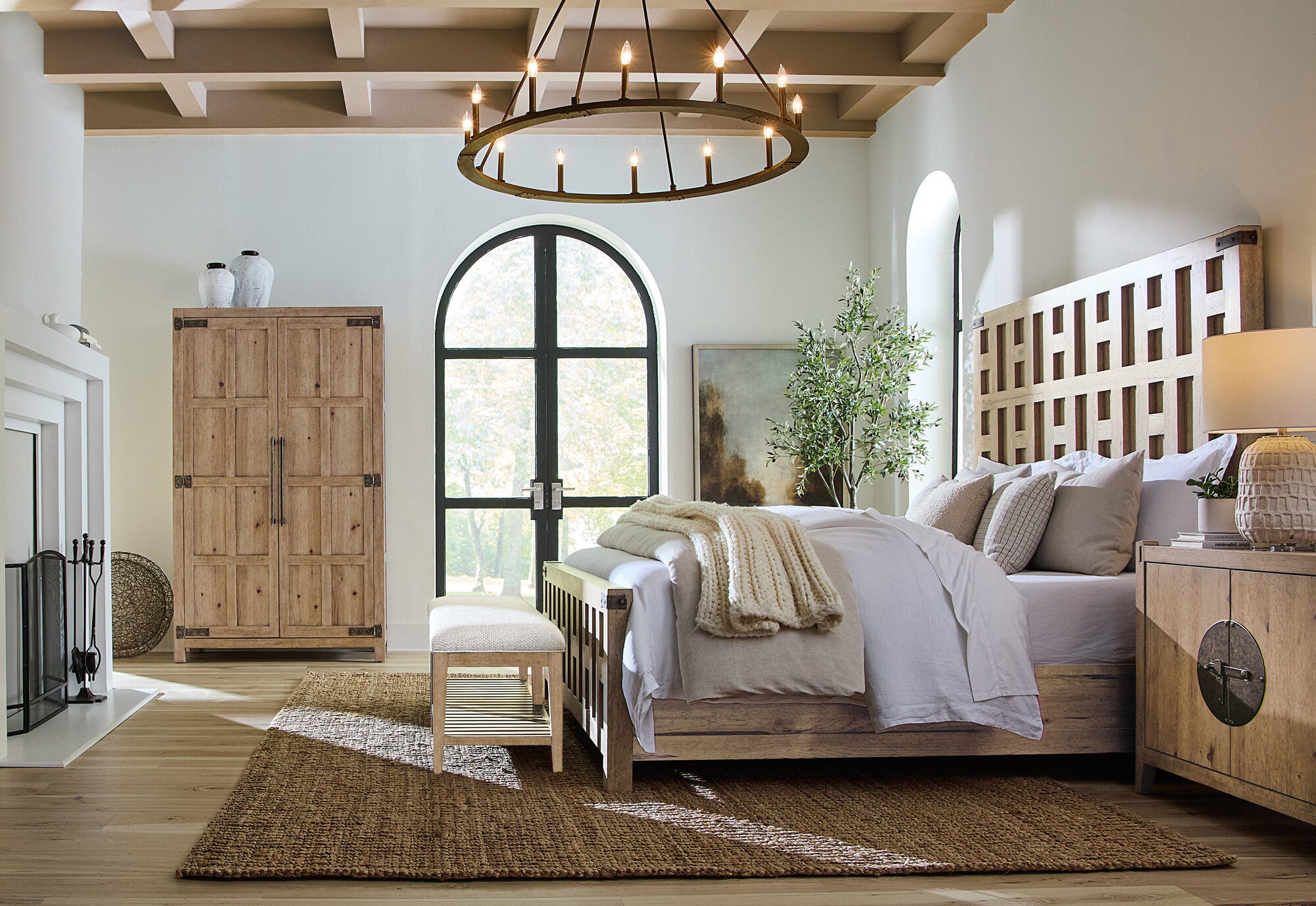 Vineyard Row Bed Bench