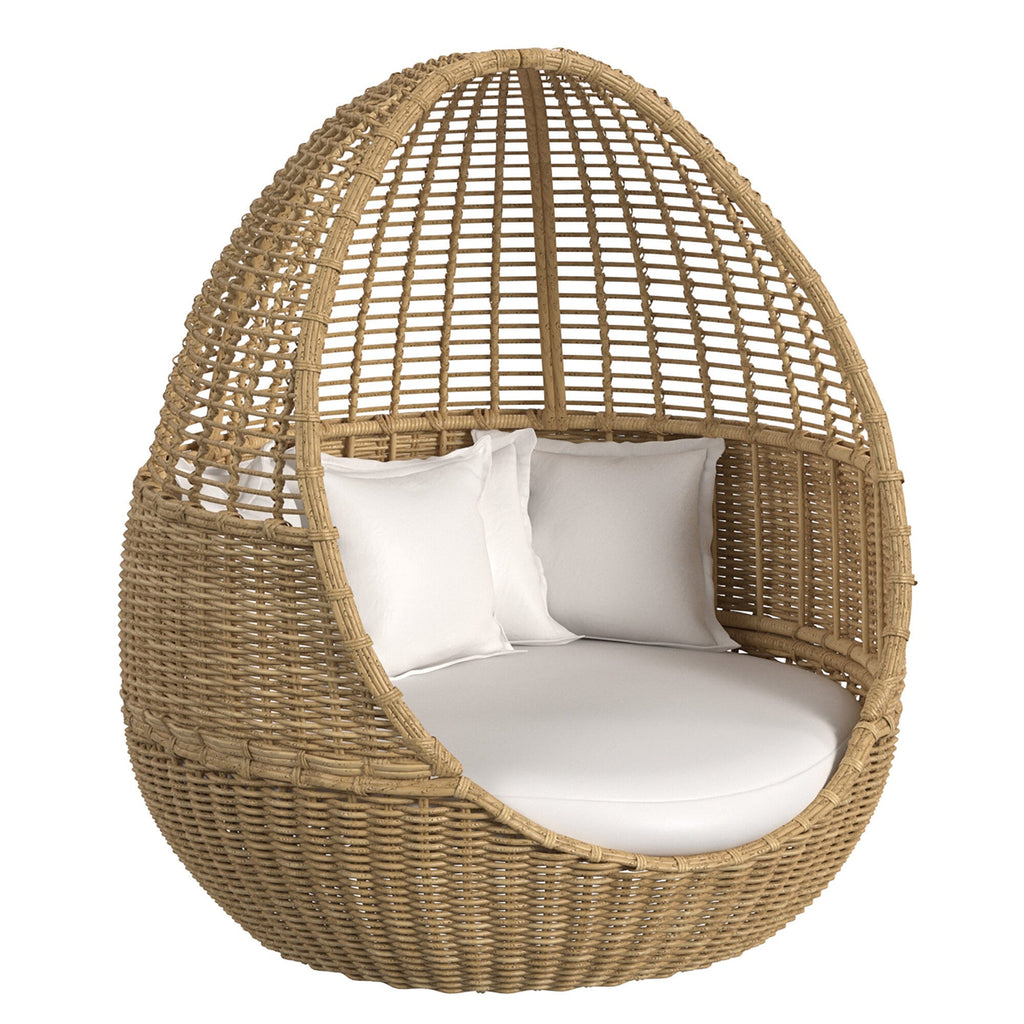 Playa Daybed in Soothe Pearl w/ Flange Welt