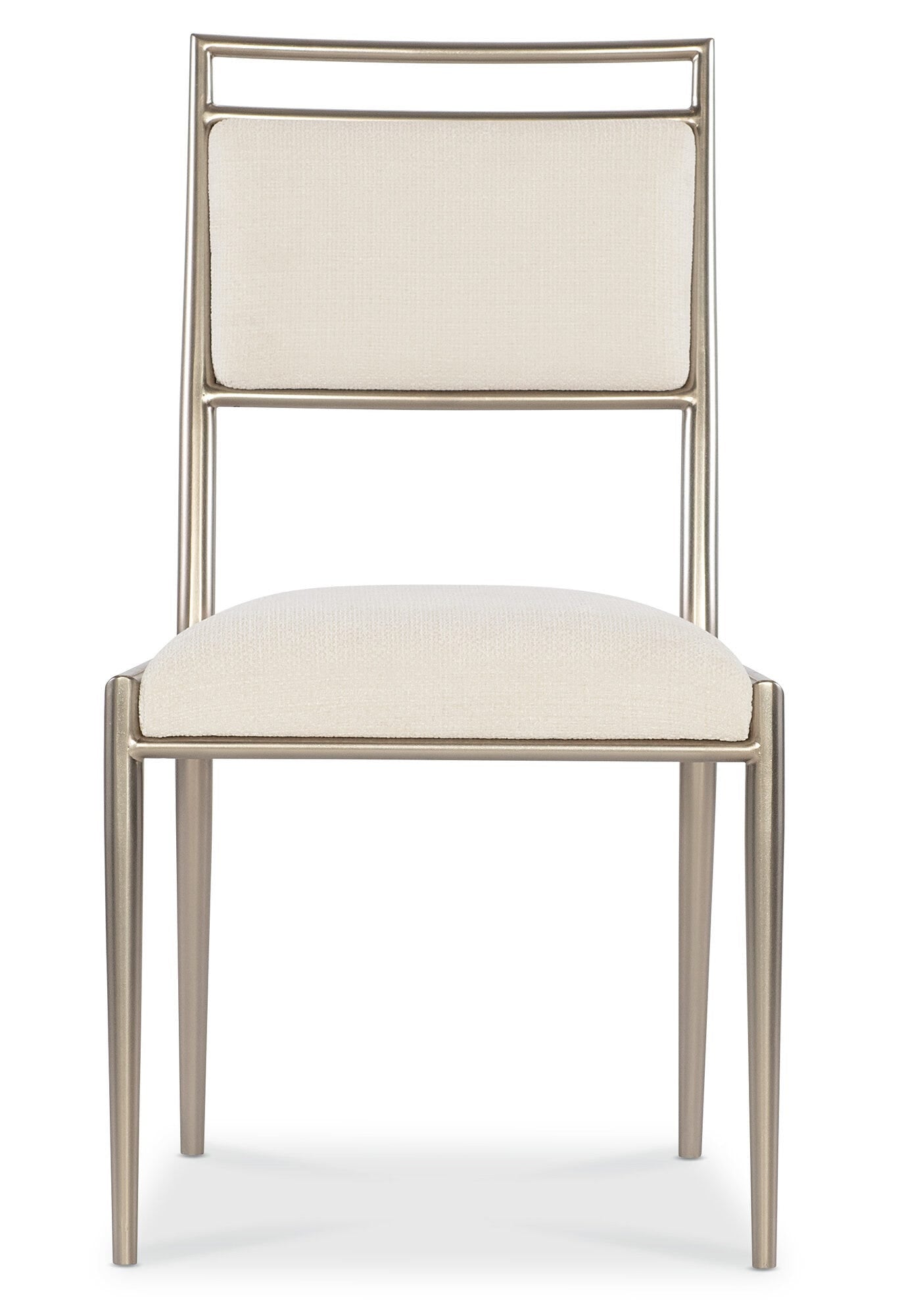 Geometry Metal Side Chair Straight Silo