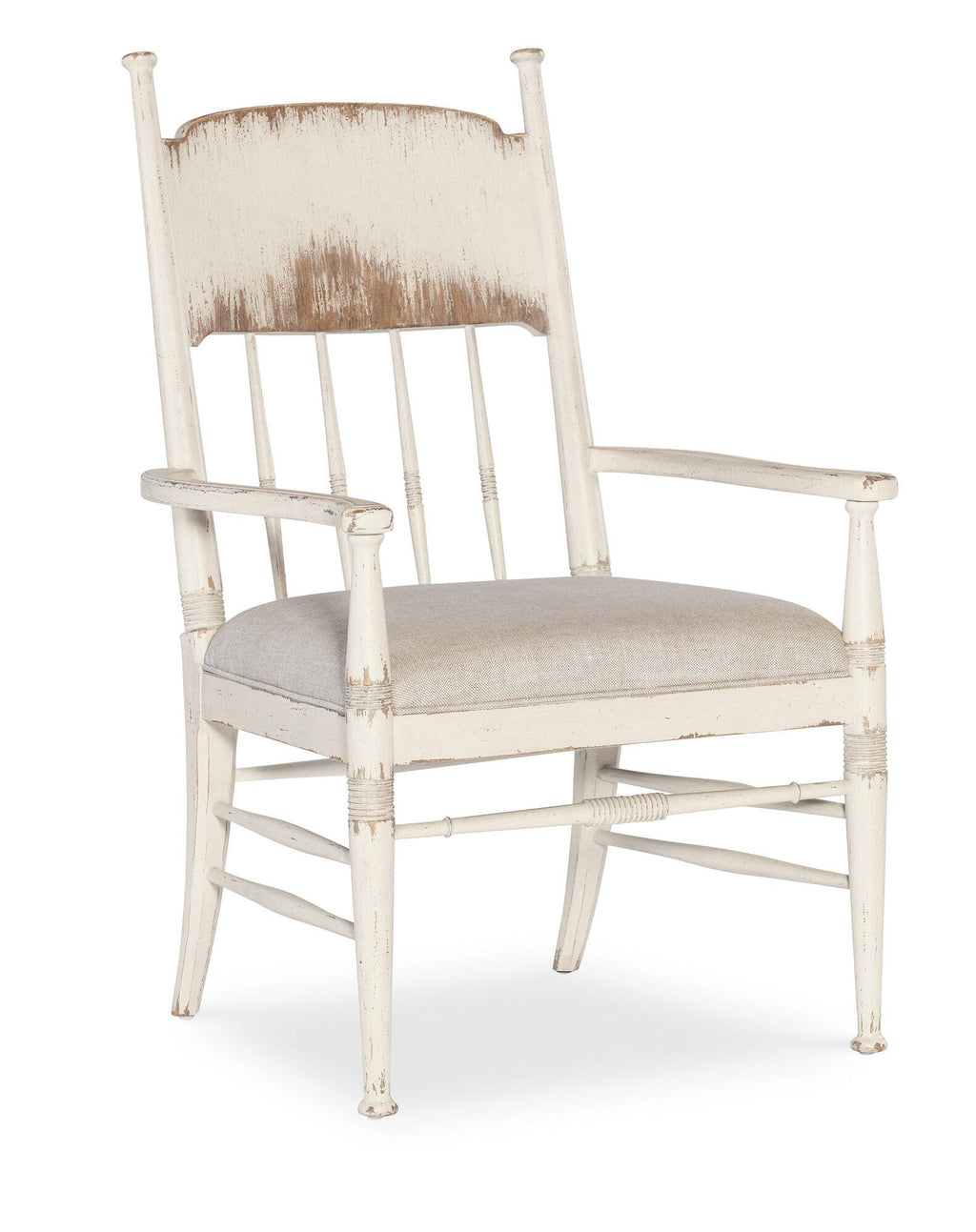 Americana Upholstered Seat Arm Chair - Silo Image 1