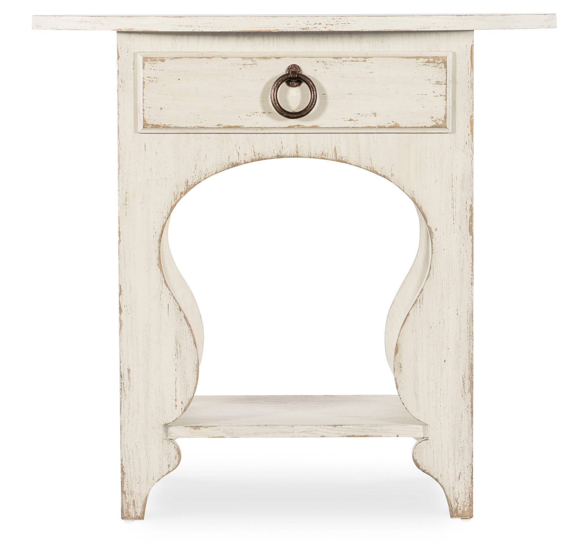 Americana One-Drawer Oval Nightstand