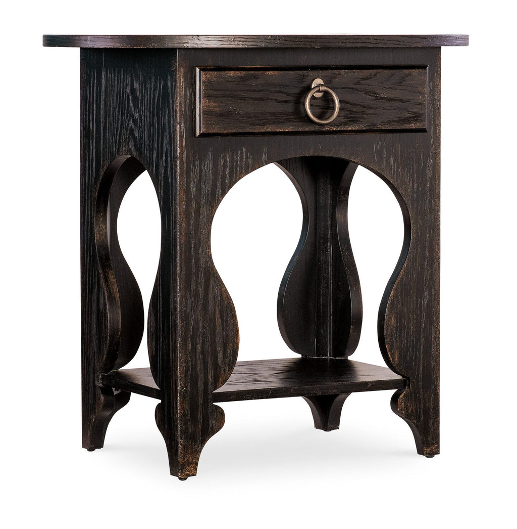 Americana One-Drawer Oval Nightstand Silo Image
