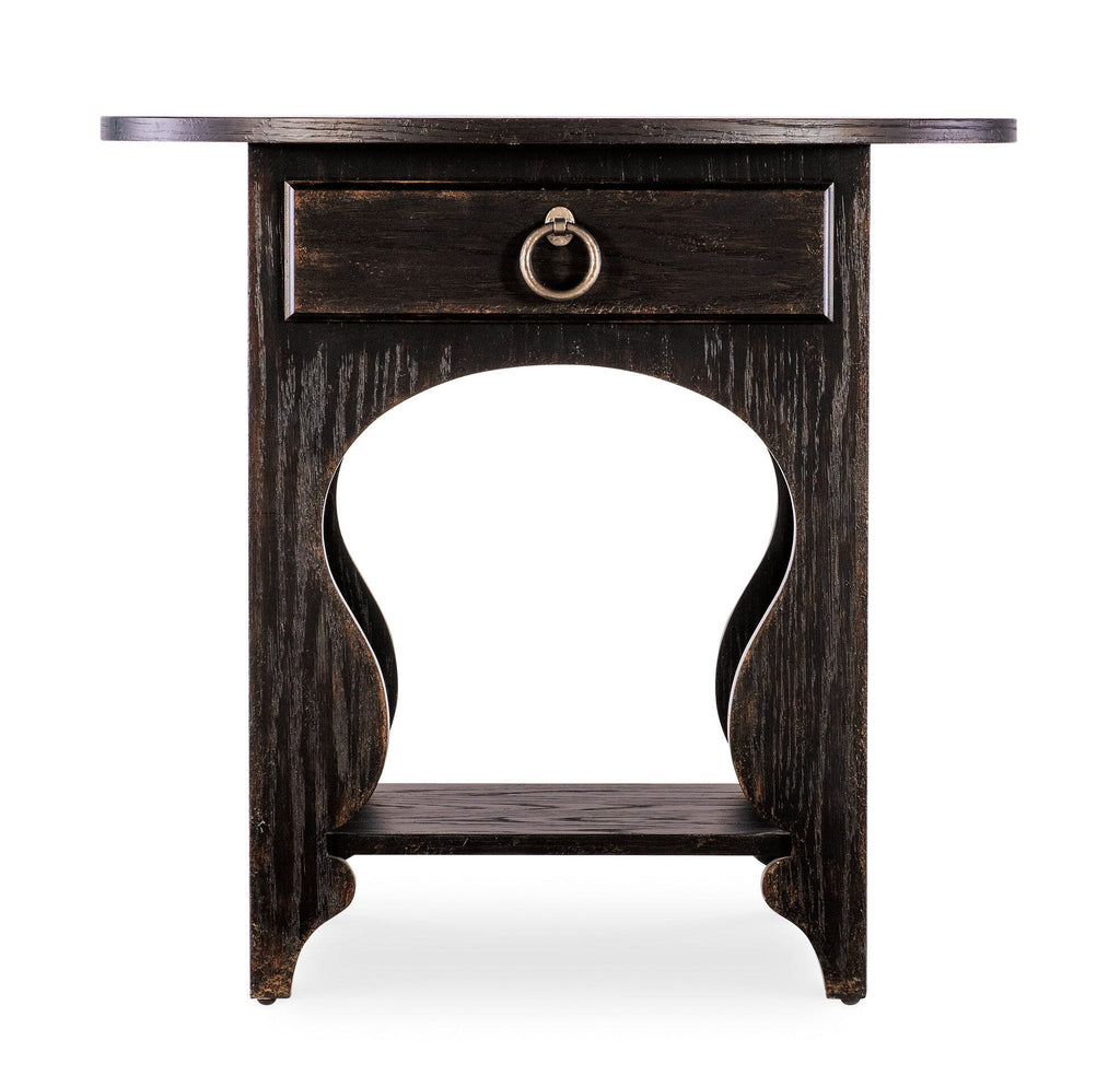 Americana One-Drawer Oval Nightstand Straight Silo Image