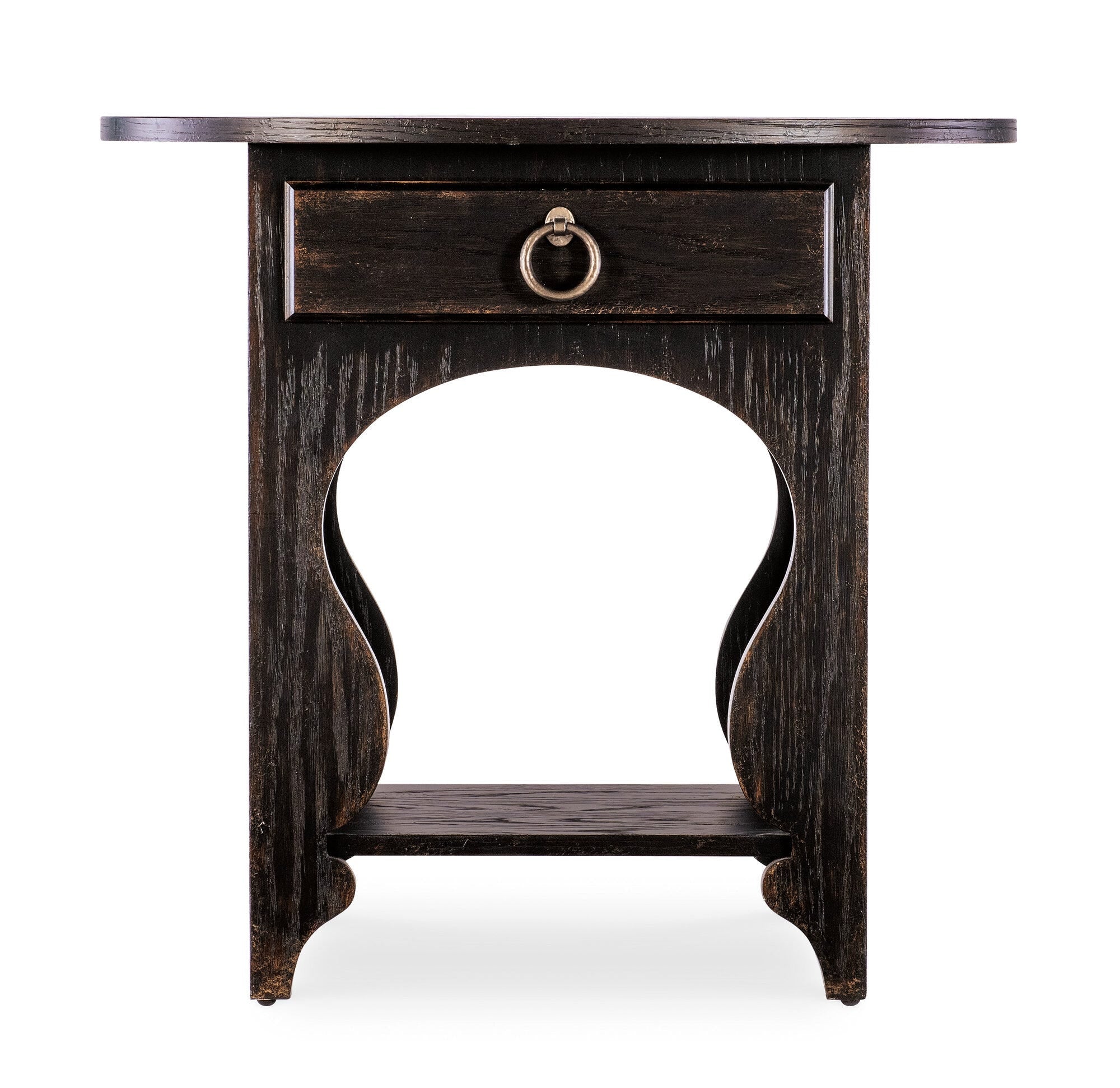 Americana One-Drawer Oval Nightstand Straight Silo Image