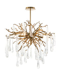 Brass And Glass Teardrop Seven-Light Chandelier | John-Richard - AJC-8981