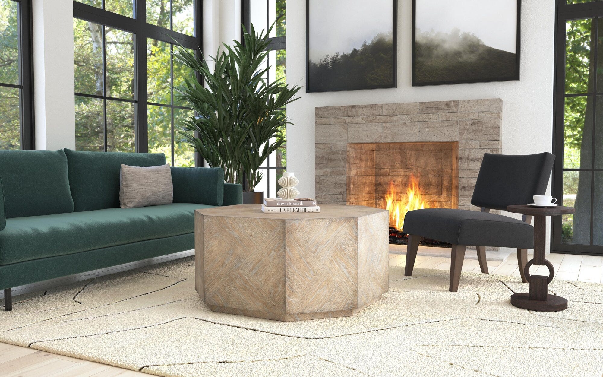 Commerce & Market Round Side Table Room Image 1