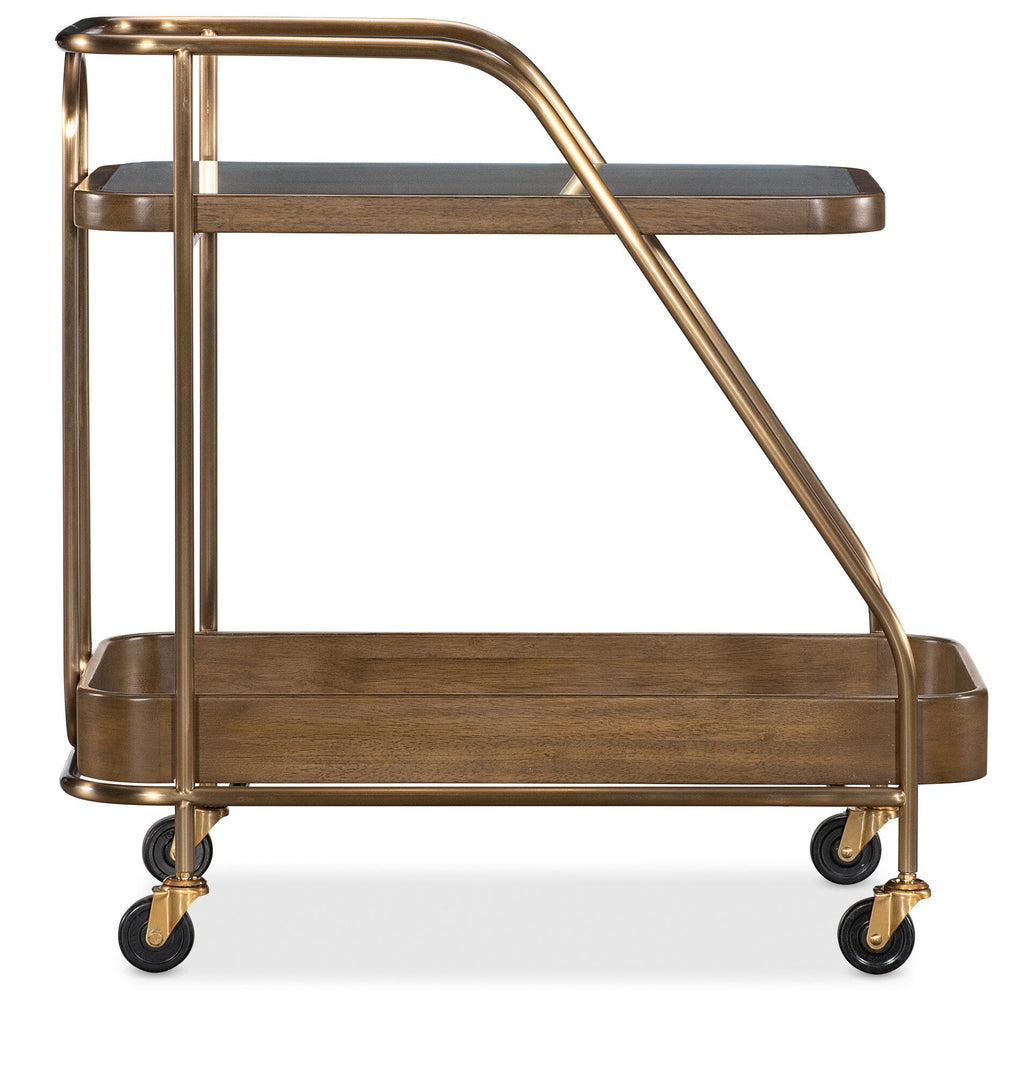 Commerce and Market Walnut Wine and Bar Cart