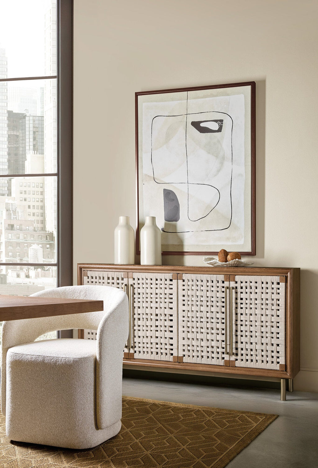 Commerce and Market Open Concept Upholstered Dining Chair