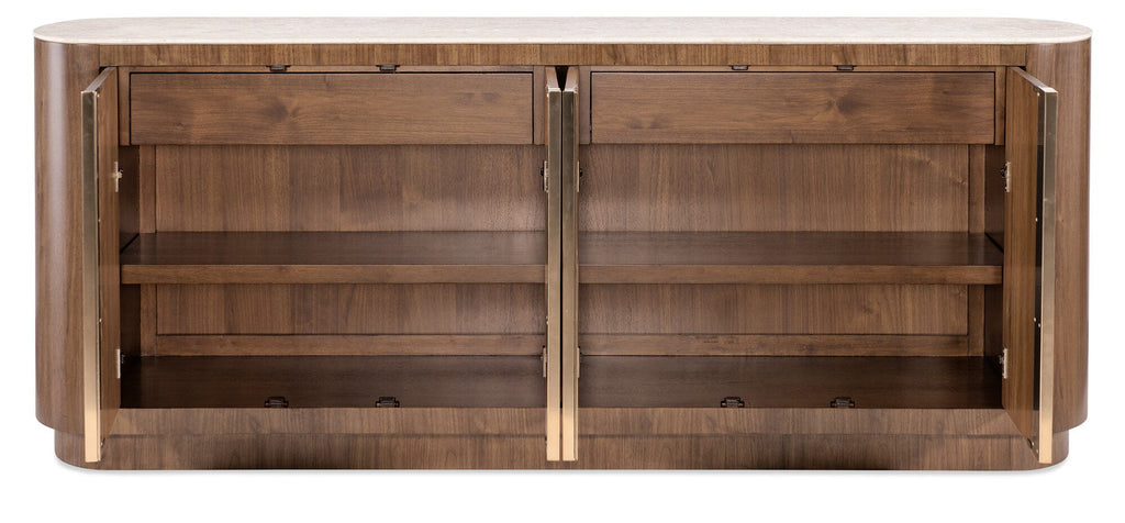 Eleana Credenza Straight Open Silo Image