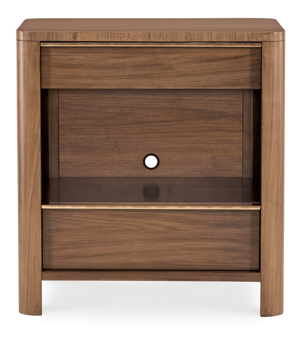 Eleana Two Drawer Nightstand Straight Silo Image