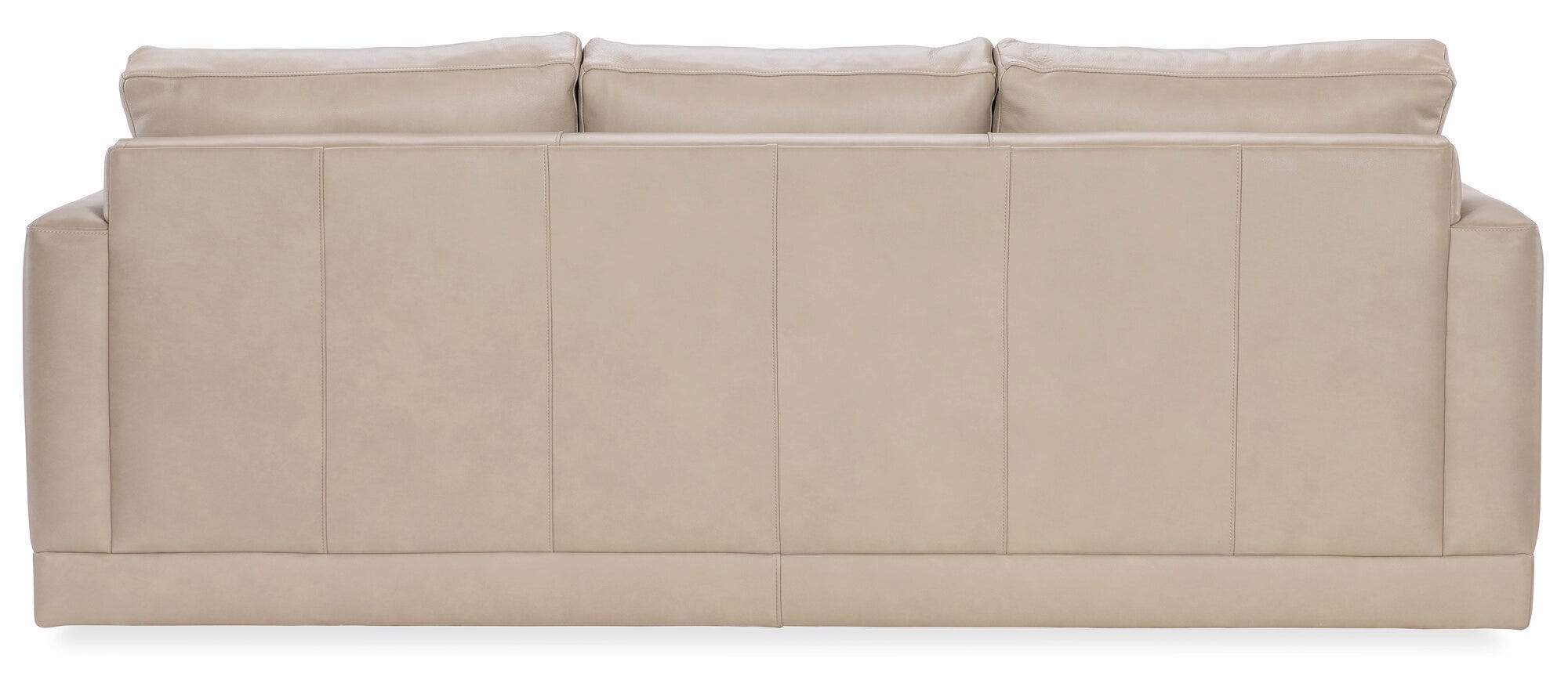 Granger 7 ft. Leather Sofa - Back View