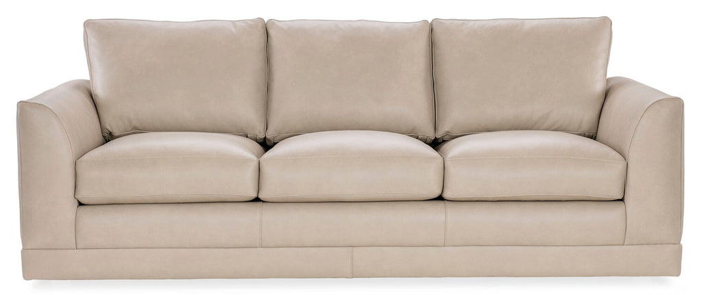 Granger 7 ft. Leather Sofa - Straight View