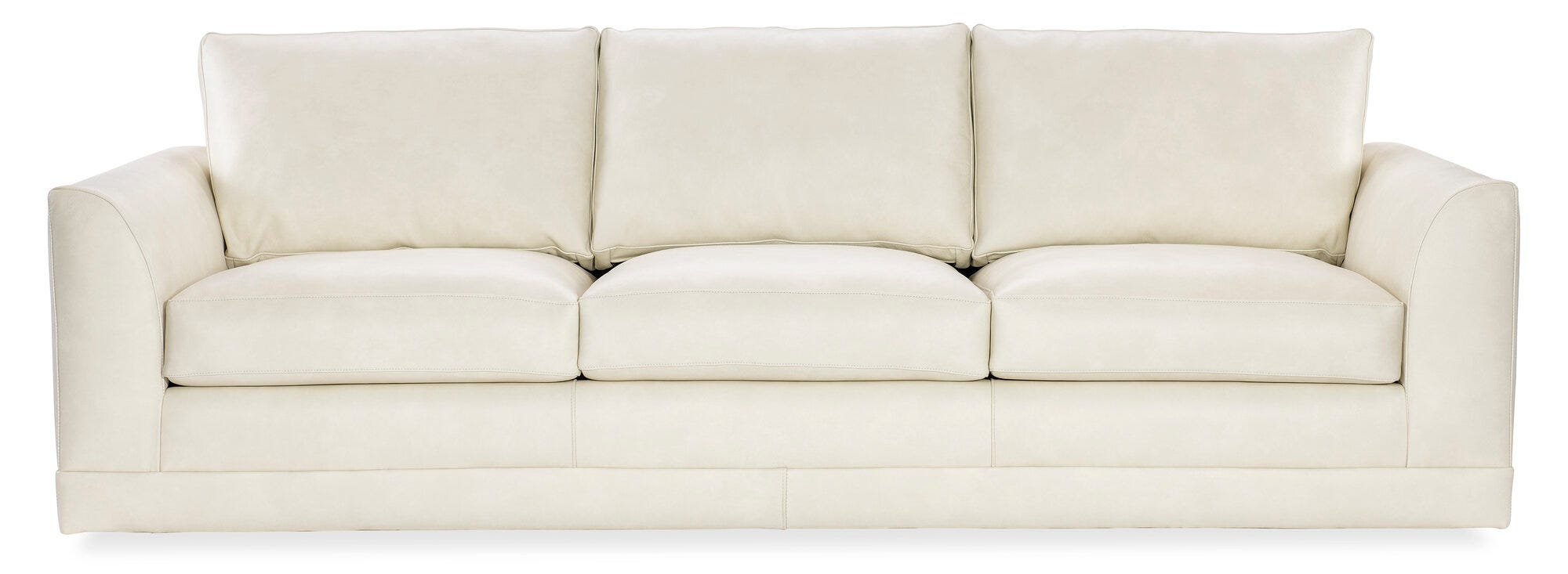 Granger Leather Sofa - Straight Image