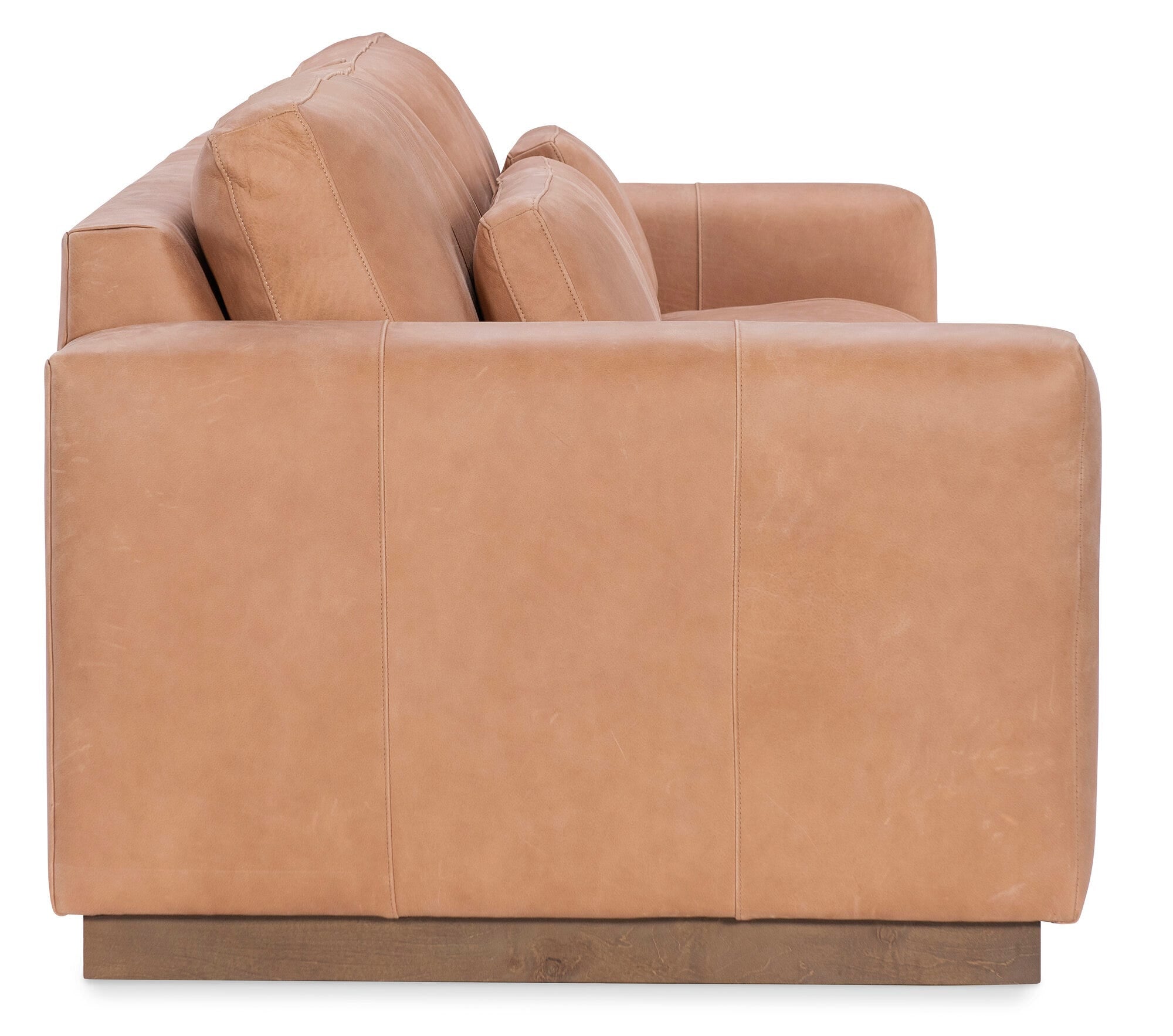Grady 8 ft. Leather Sofa - Side View