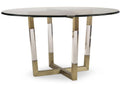 Century Furniture Details Metal/Acrylic Dining Table Base For Glass Top 78D-803B-G