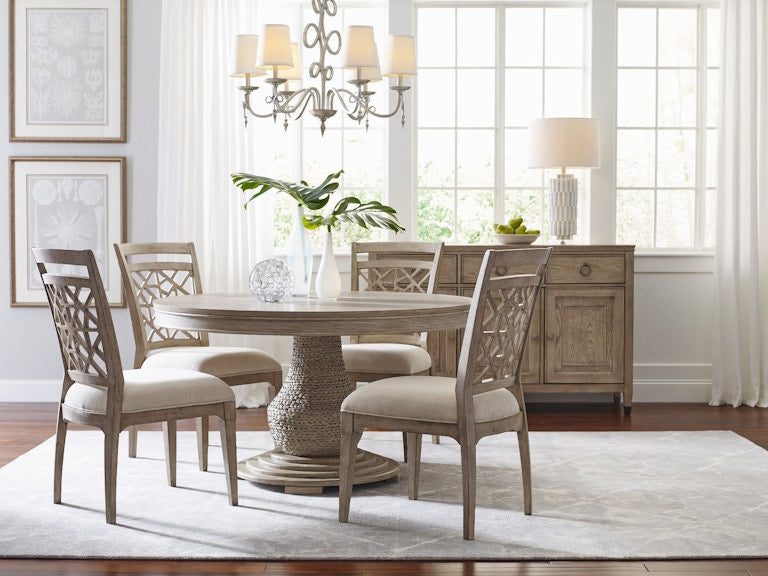American Drew Largo Round Dining Table Complete 803-701R