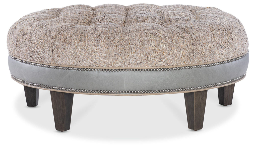 XL Well-Rounded Tufted Ottoman