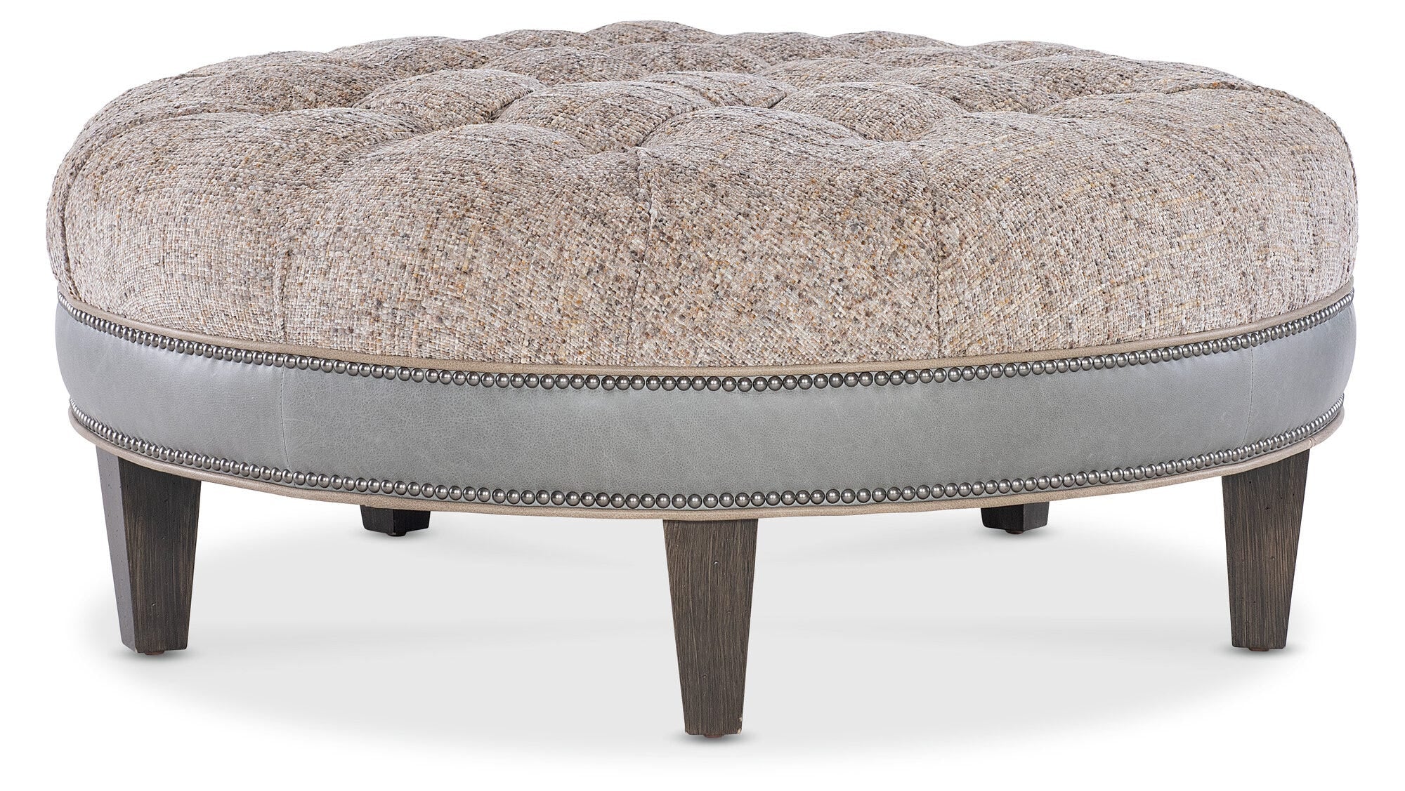 XL Well-Rounded Tufted Ottoman