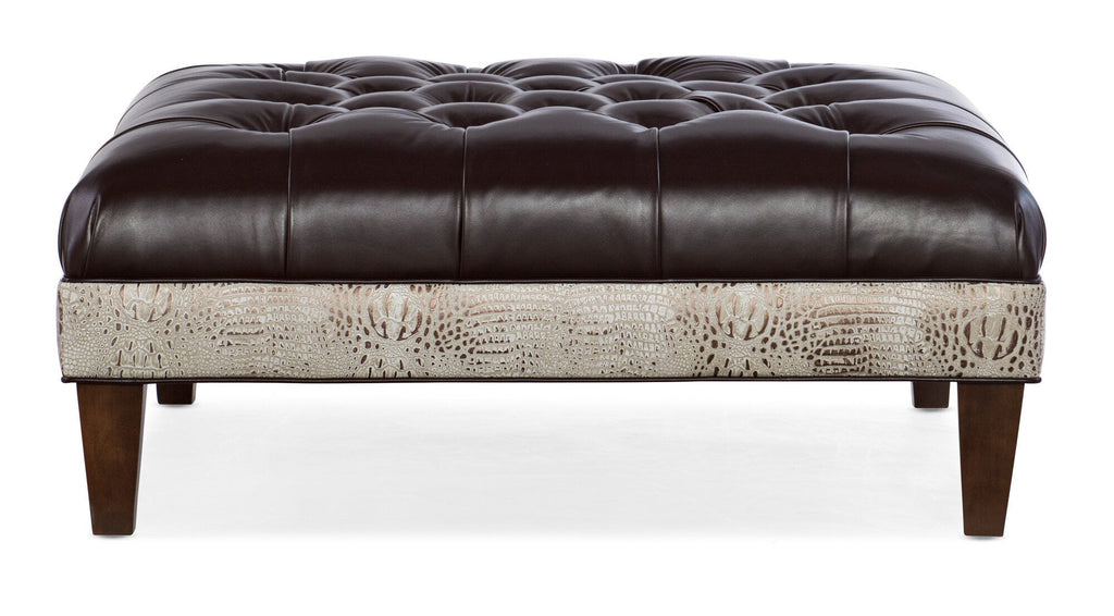 XL Fair-N-Square Tufted Ottoman - Back Image