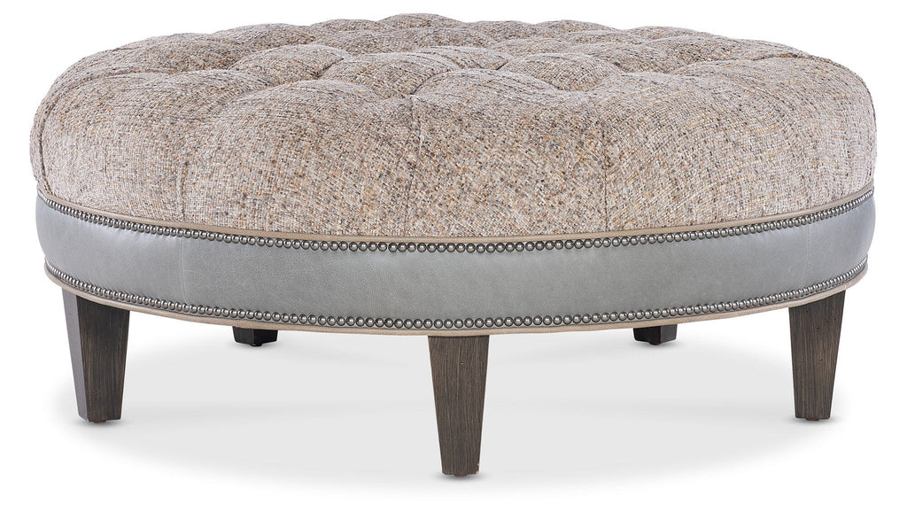 XL Well-Rounded Tufted Ottoman