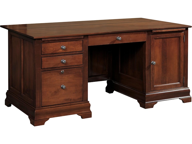 YUTZY WOODWORKING Bordeaux Double Pedestal Executive Desk 88003