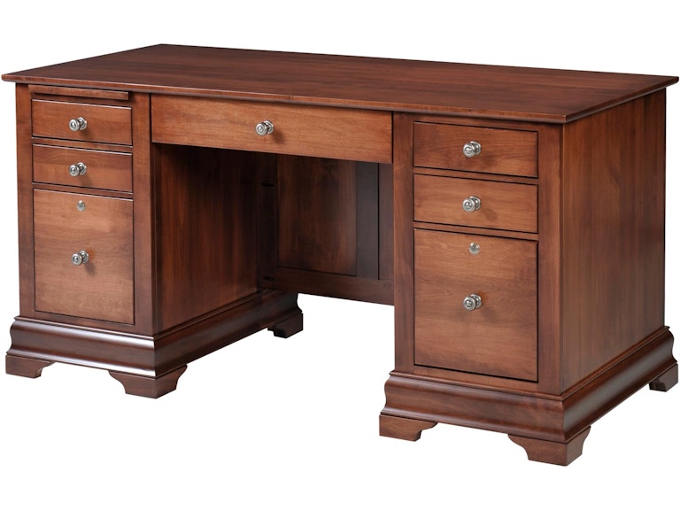YUTZY WOODWORKING Bordeaux Double Pedestal Jr. Executive Desk 88014