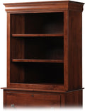YUTZY WOODWORKING Bordeaux Bookcase for top of Lateral File 88024