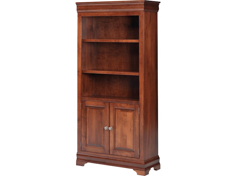 YUTZY WOODWORKING Bordeaux Bookcase with Panel Doors 88035