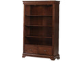 YUTZY WOODWORKING Bordeaux Executive Bookcase with 2 File Drawers 88046
