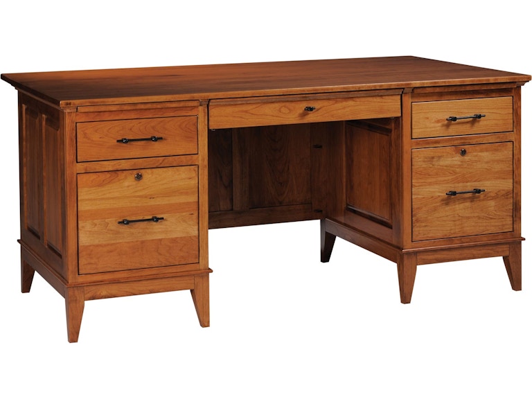 YUTZY WOODWORKING Cortland Double Pedestal Executive Desk 88104