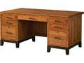 YUTZY WOODWORKING Trieste Double Pedestal Executive Desk 88504