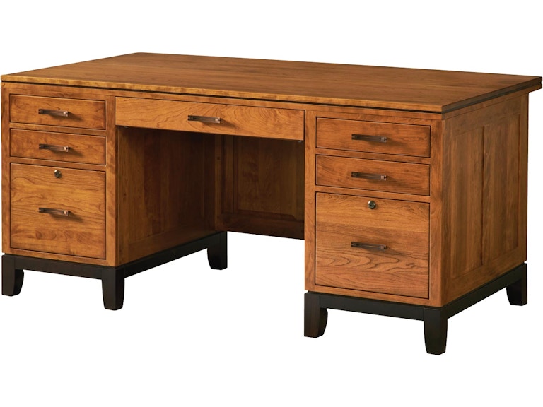 YUTZY WOODWORKING Trieste Double Pedestal Executive Desk 88504