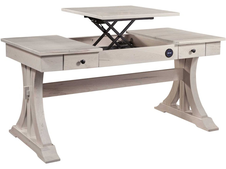 YUTZY WOODWORKING Harper Desk with Adjustable Standing Lift 88601