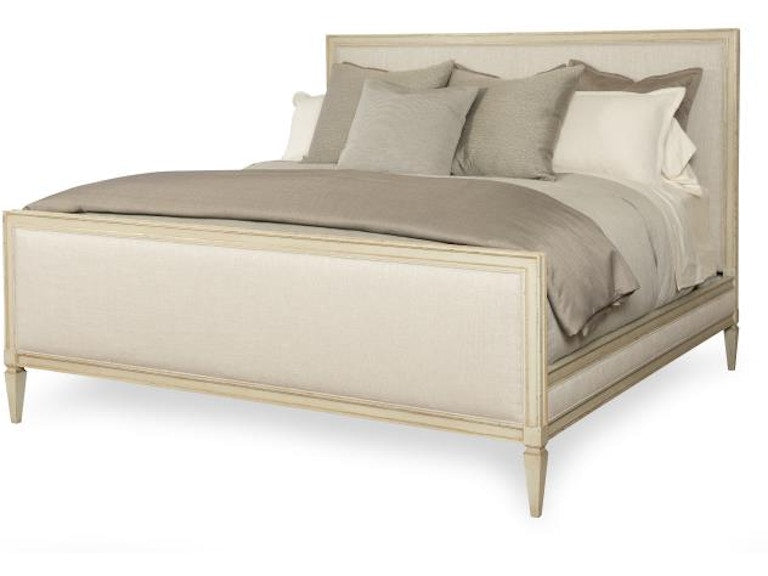 Century Furniture Maison '47 Upholstered Low Headboard Tall Footboard Panel Bed - Queen 5/0 899-155