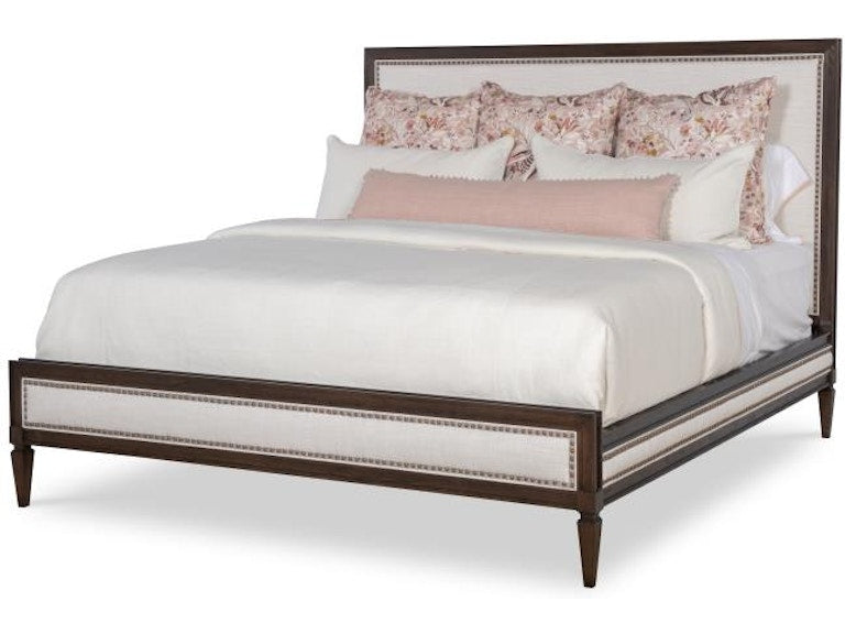 Century Furniture Maison '47 Upholstered Low Headboard Low Footboard Panel Bed - Queen 5/0 899-165