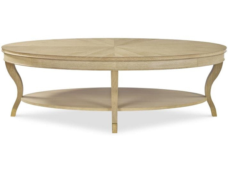 Century Furniture Maison '47 Oval Cocktail Table - Blonde Cerused 89A-607-V1