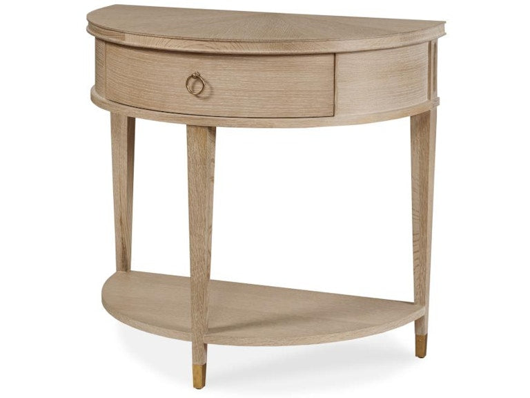 Century Furniture Maison '47 Demilune Nightstand - Blonde Cerused 89A-225-V1