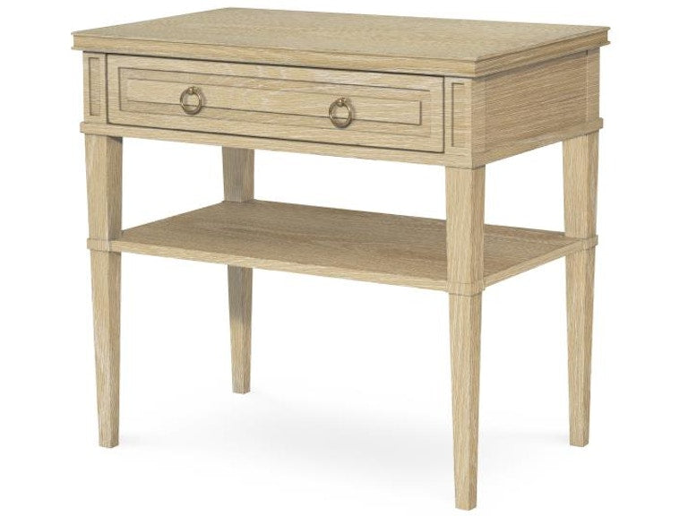 Century Furniture Maison '47 Bed Side Table - Blonde Cerused 89A-226-V1
