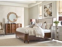 American Drew Morris Upholstered Queen Bed Complete 929-324R