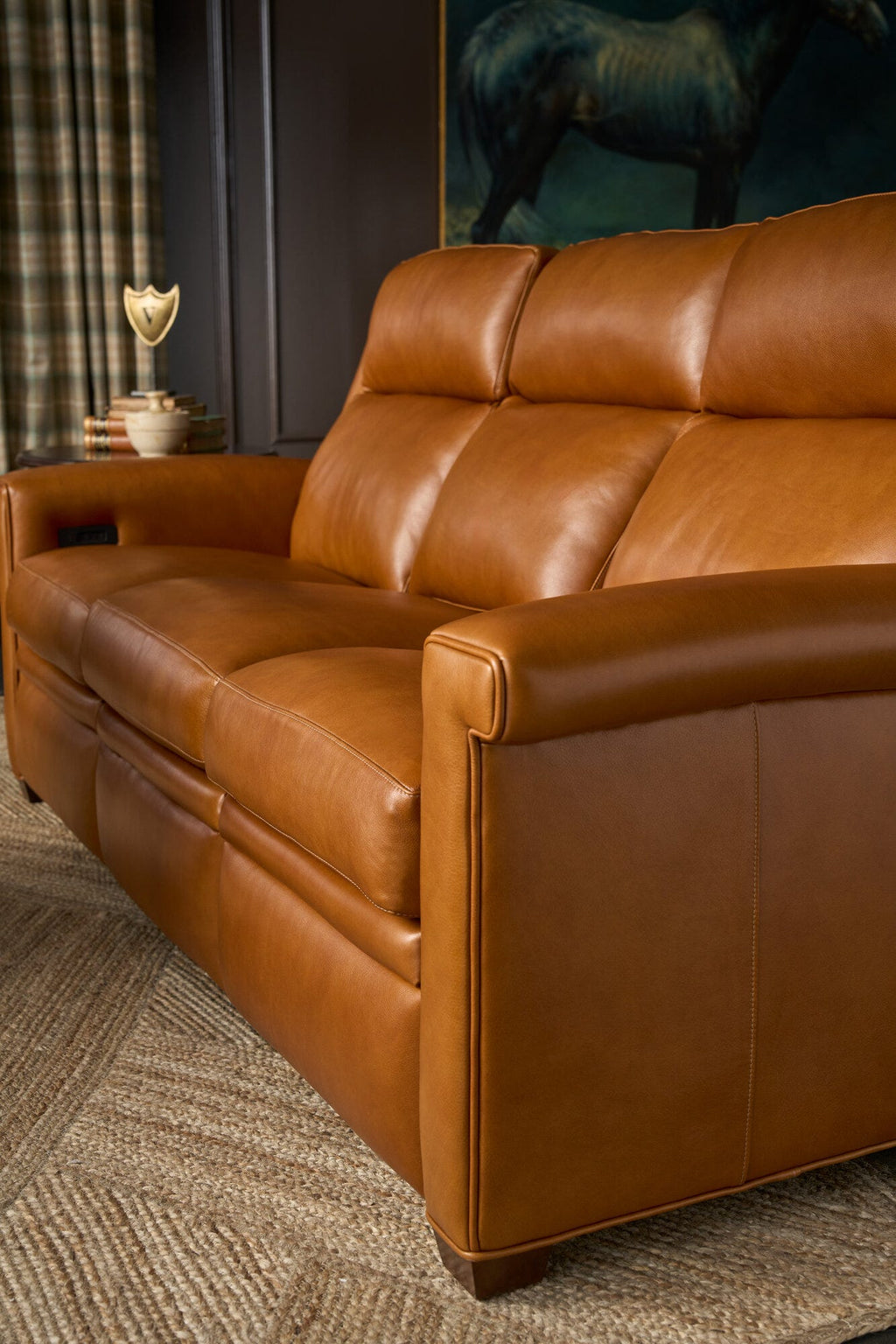 Oaklee Reclining Sofa with Power Headrest