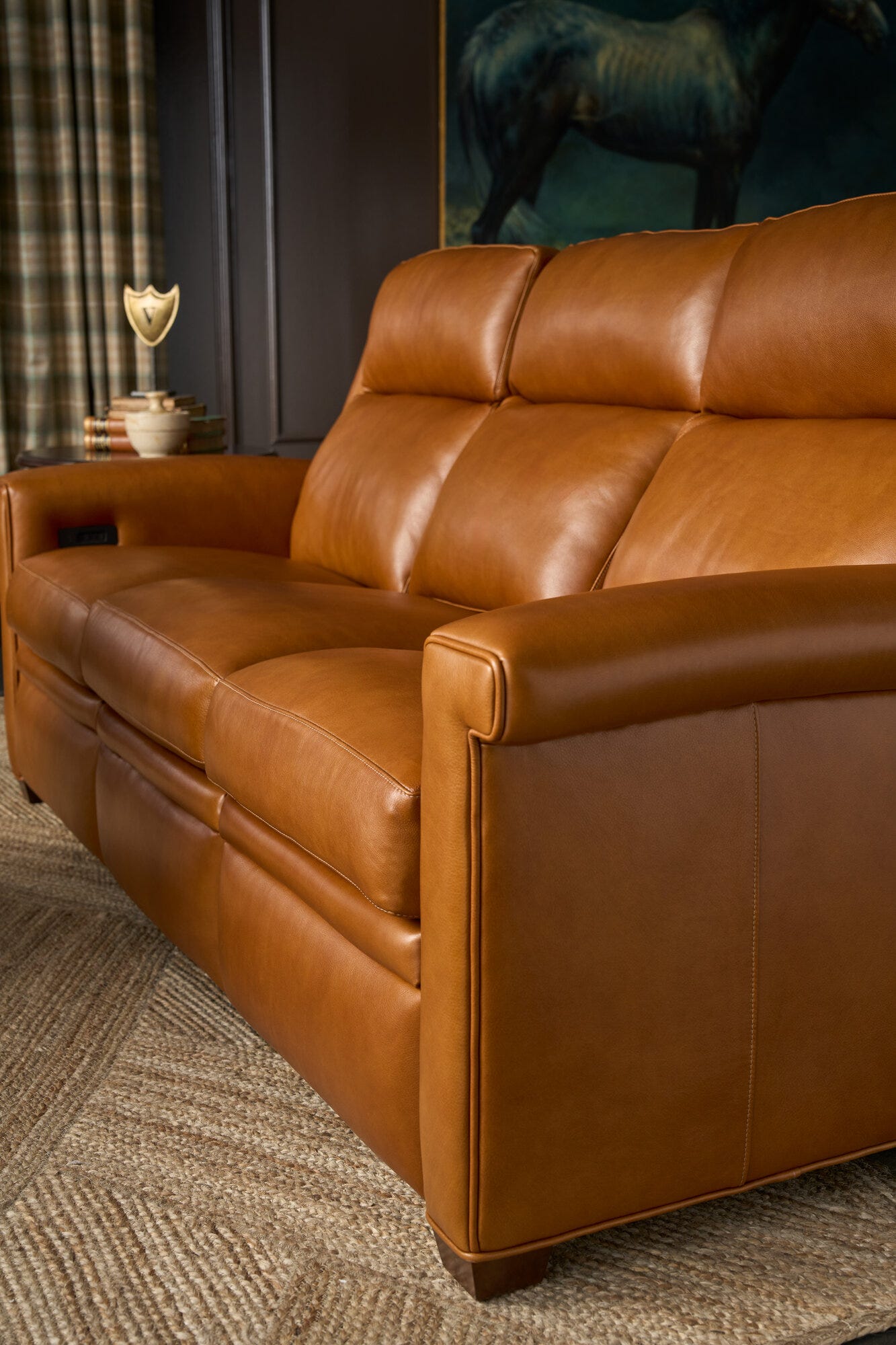 Oaklee Reclining Sofa with Power Headrest