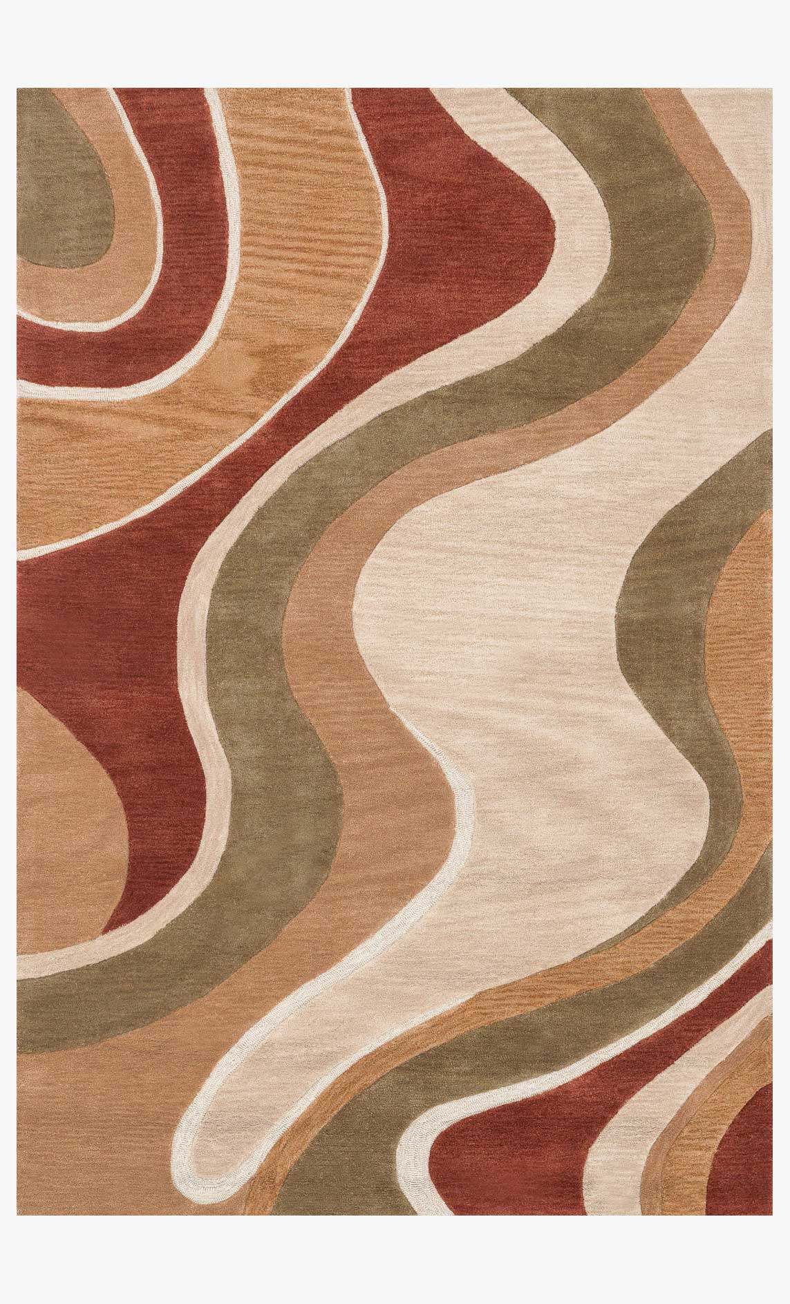AC-01 BEIGE / RUST